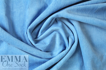 Italian wide wale corduroy - light french blue