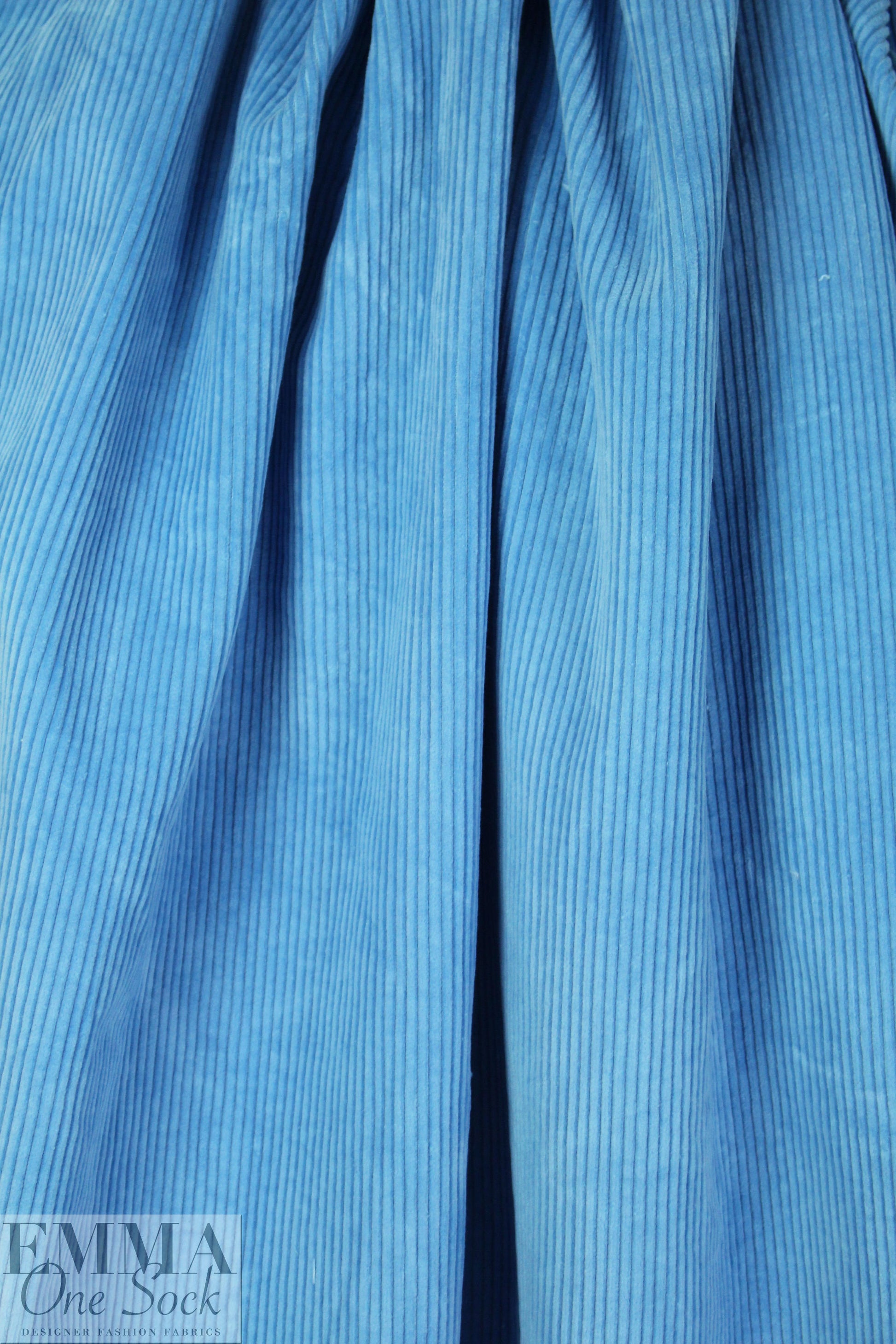 Italian wide wale corduroy - light french blue