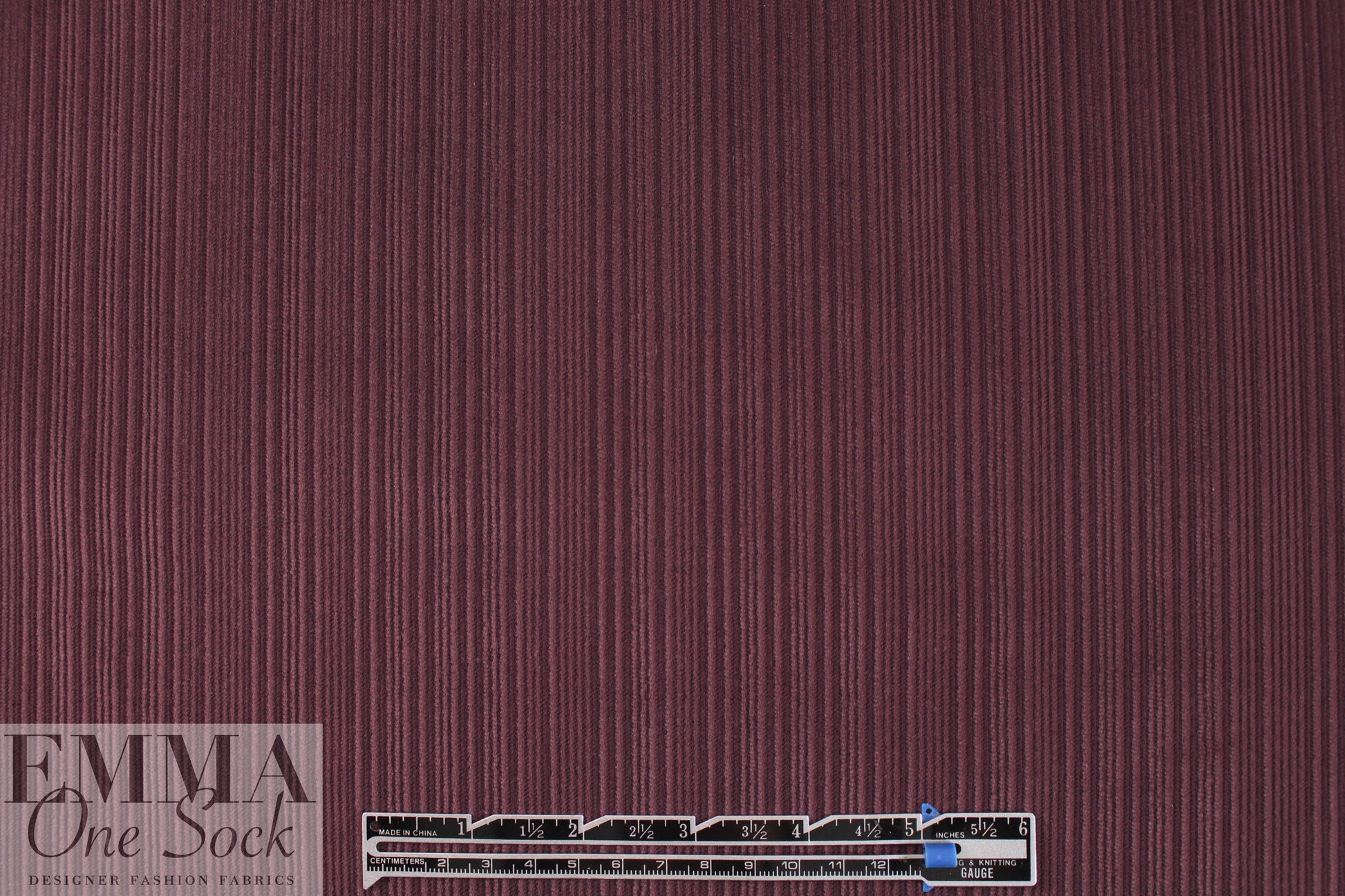 Rag & B0ne 'mixed wale' corduroy - raisin 1.125 yds