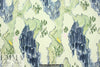 NY designer painted landscape stretch corduroy 2.125 yds Minor Flaw