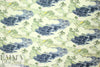 NY designer painted landscape stretch corduroy
