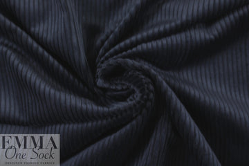 Italian wide wale corduroy - dark navy