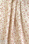 NY designer 'baseball anyone?' cotton woven