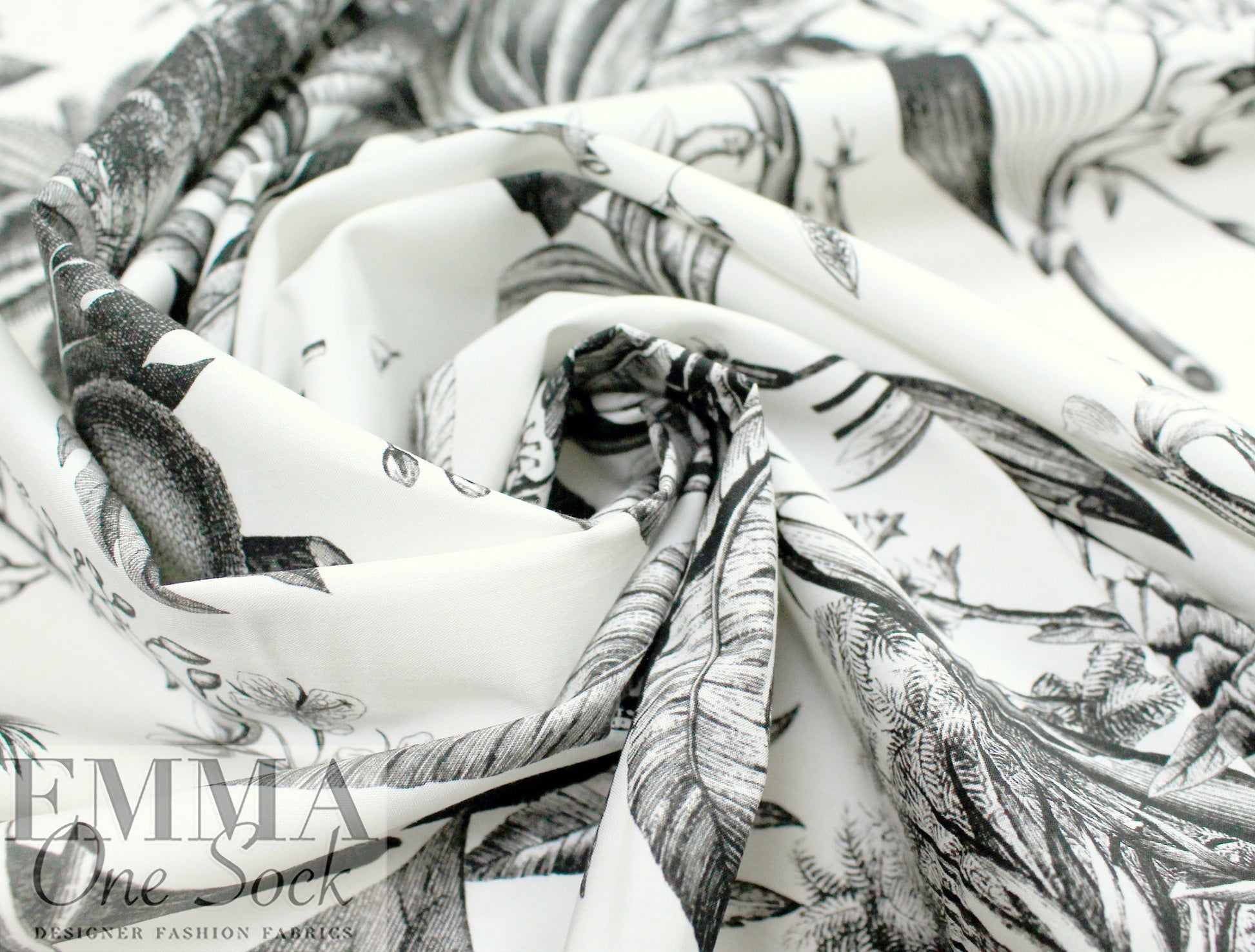 Italian 'Eden etching' cotton stretch shirting .75 yds