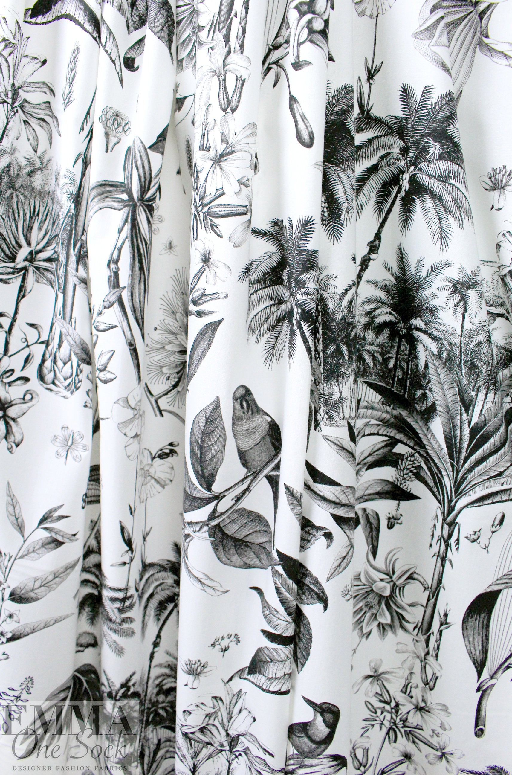 Italian 'Eden etching' cotton stretch shirting .75 yds