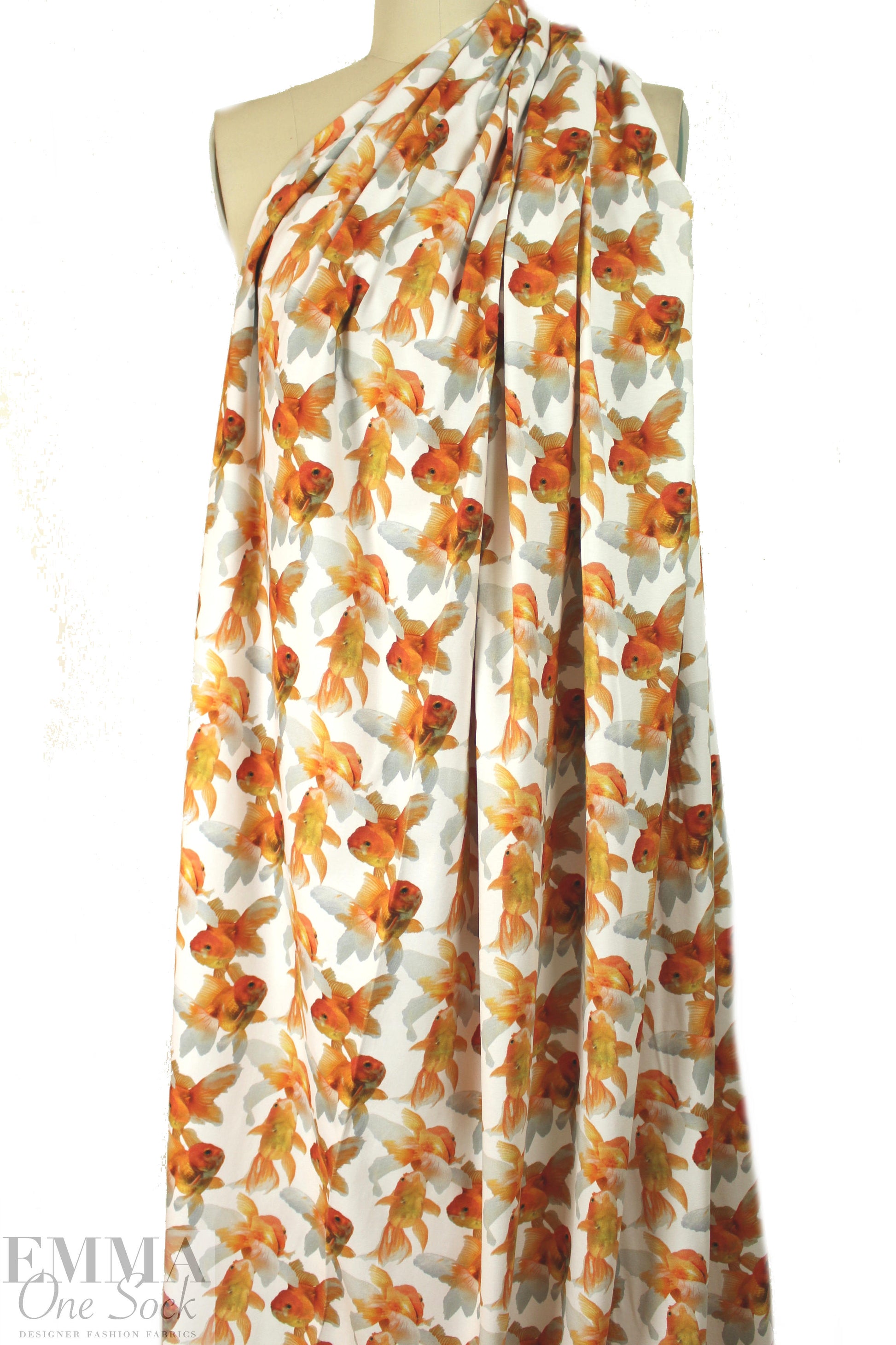 Dutch digital 'fish tank' II cotton/lycra knit