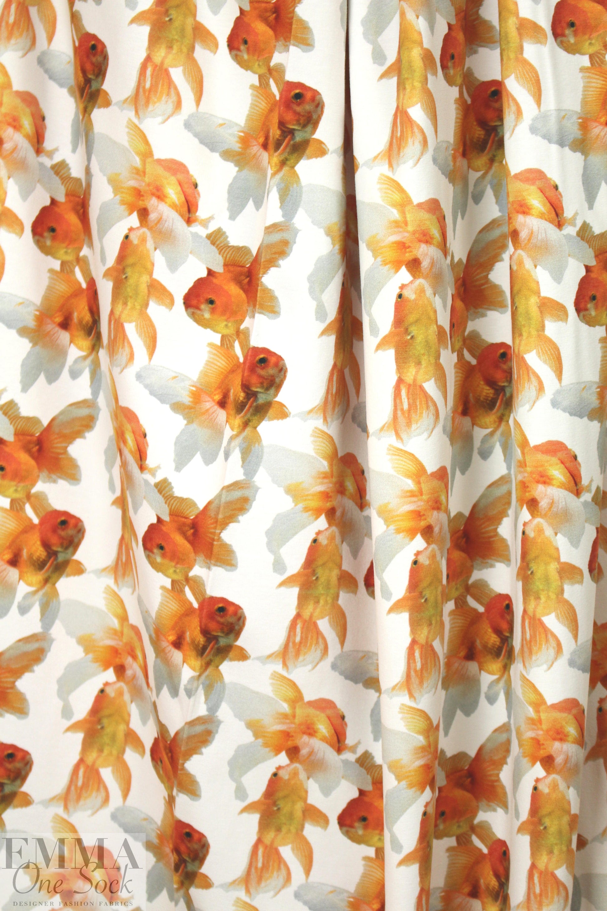 Dutch digital 'fish tank' II cotton/lycra knit  1.625 yds