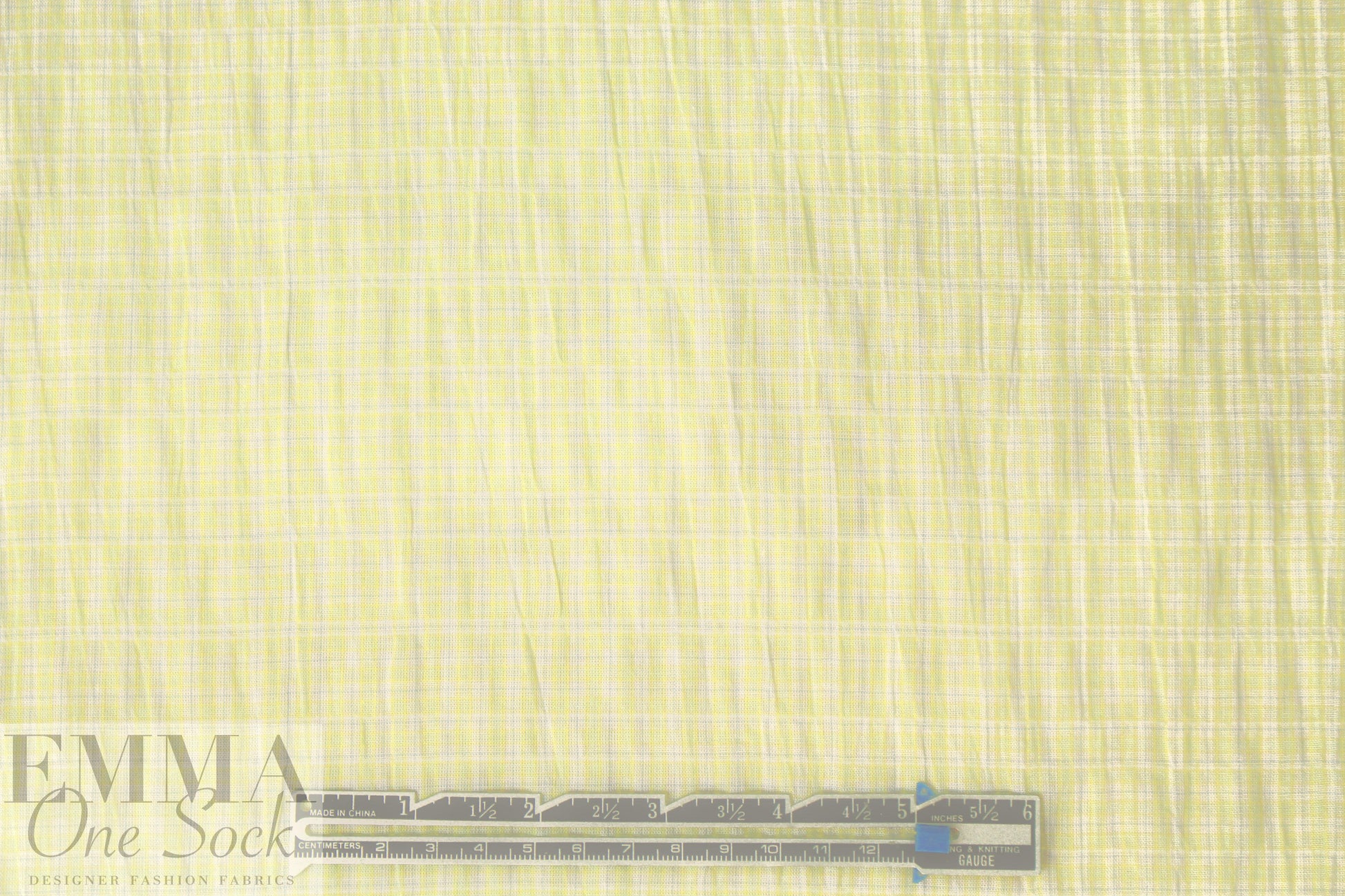 French cotton yarn-dye voile - lemon chiffon 1.5 yd