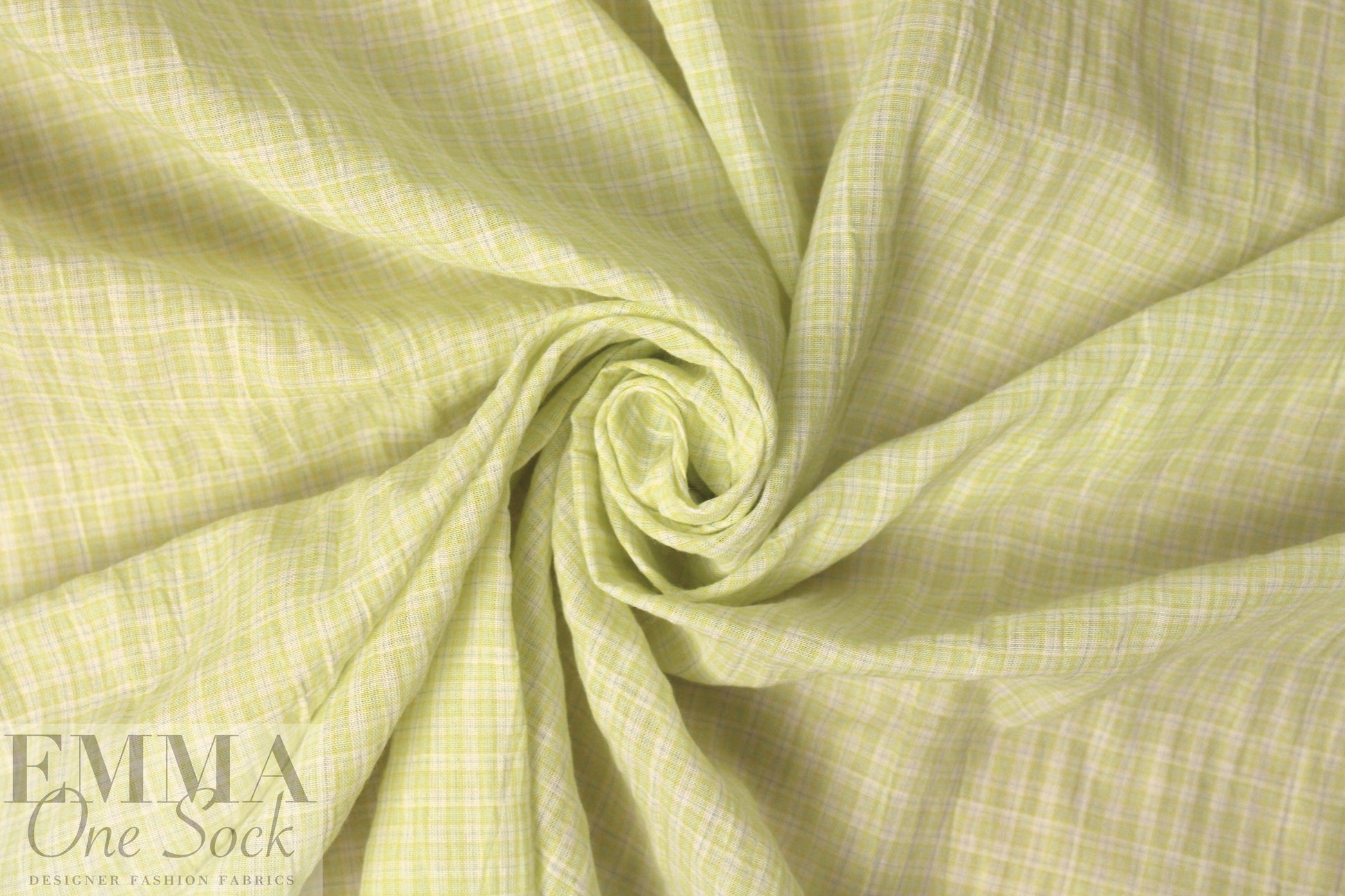French cotton yarn-dye voile - lemon chiffon 1.5 yd