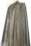 Italian earthy woodcut graphic cotton voile