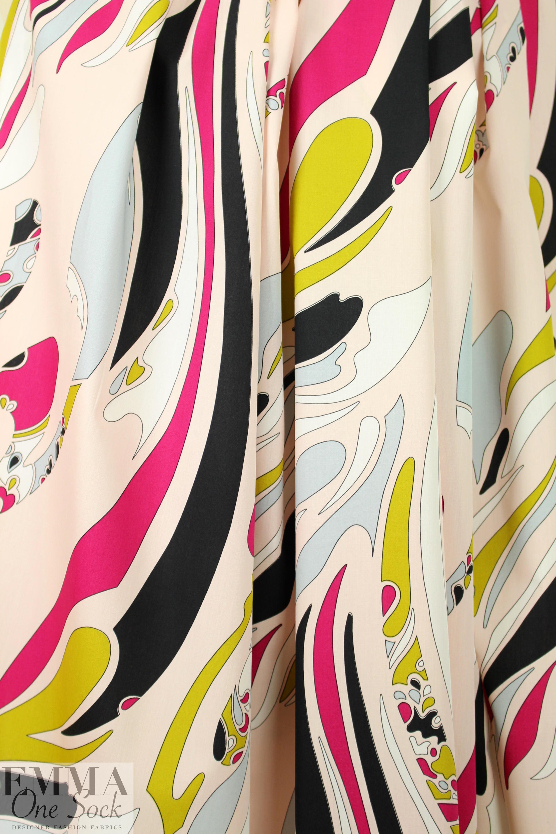 Emi1io P. pink/chartreuse/rose cotton shirting