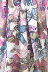 Italian butterflies galore cotton shirting