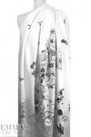 Italian 'Chinese story' black/white panel cotton woven