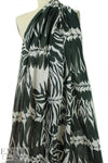 Italian edgy leaf silhouette cotton voile