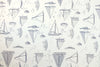 Italian nautical cotton shirting - midnight/white 1.125 yds