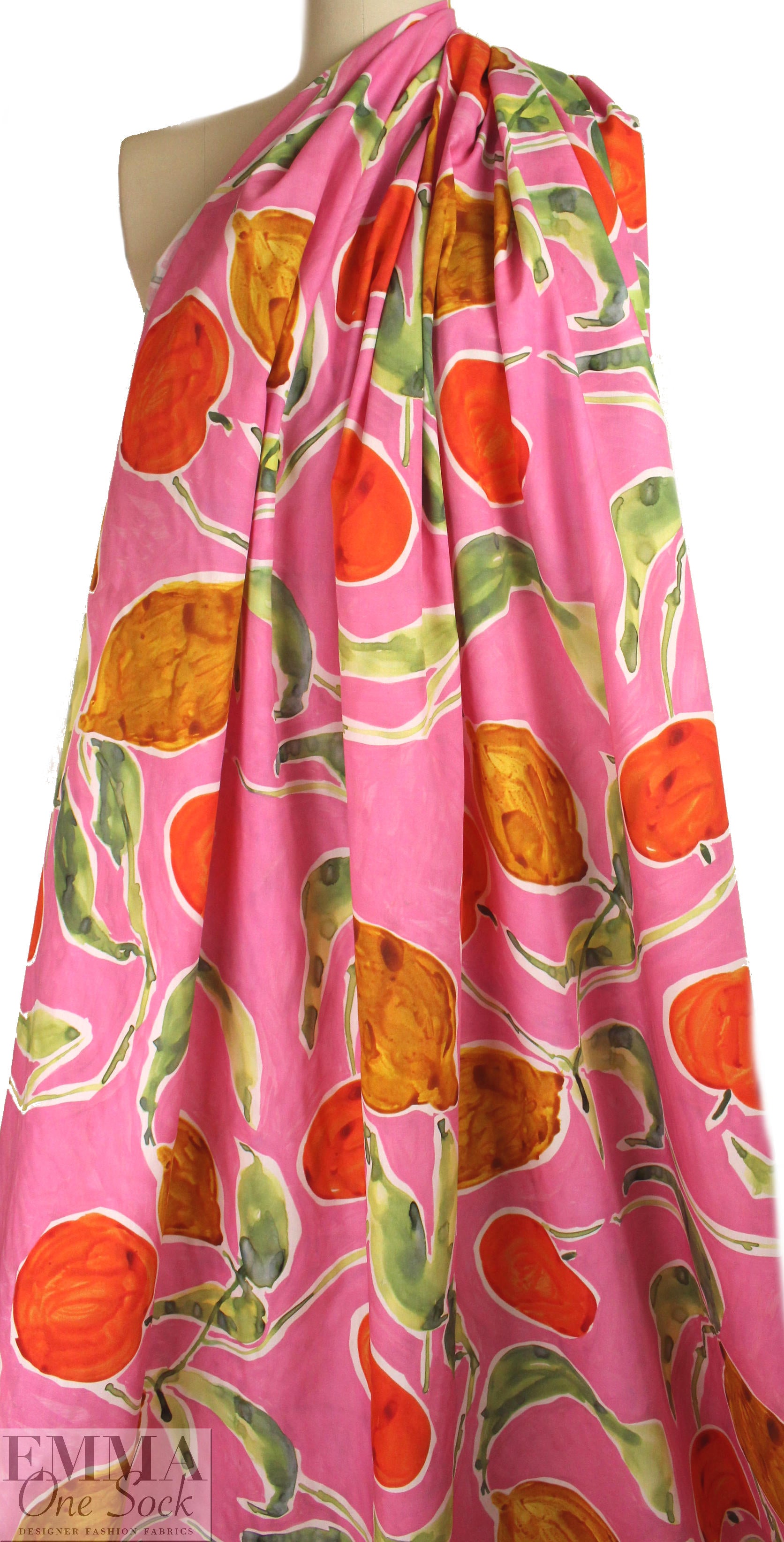 Italian designer 'toute fruit' cotton shirting