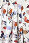 Italian 'parasol fashion' cotton shirting .5 yds
