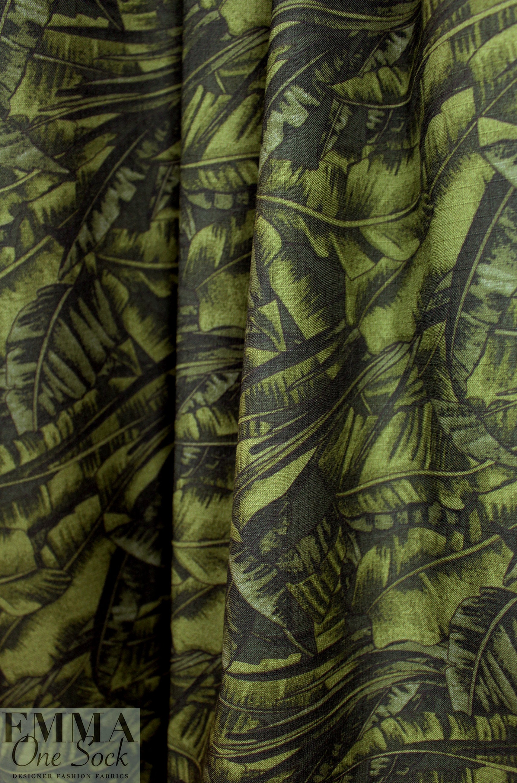 M@x Mara 'banana leaf' cotton canvas woven 2 yd