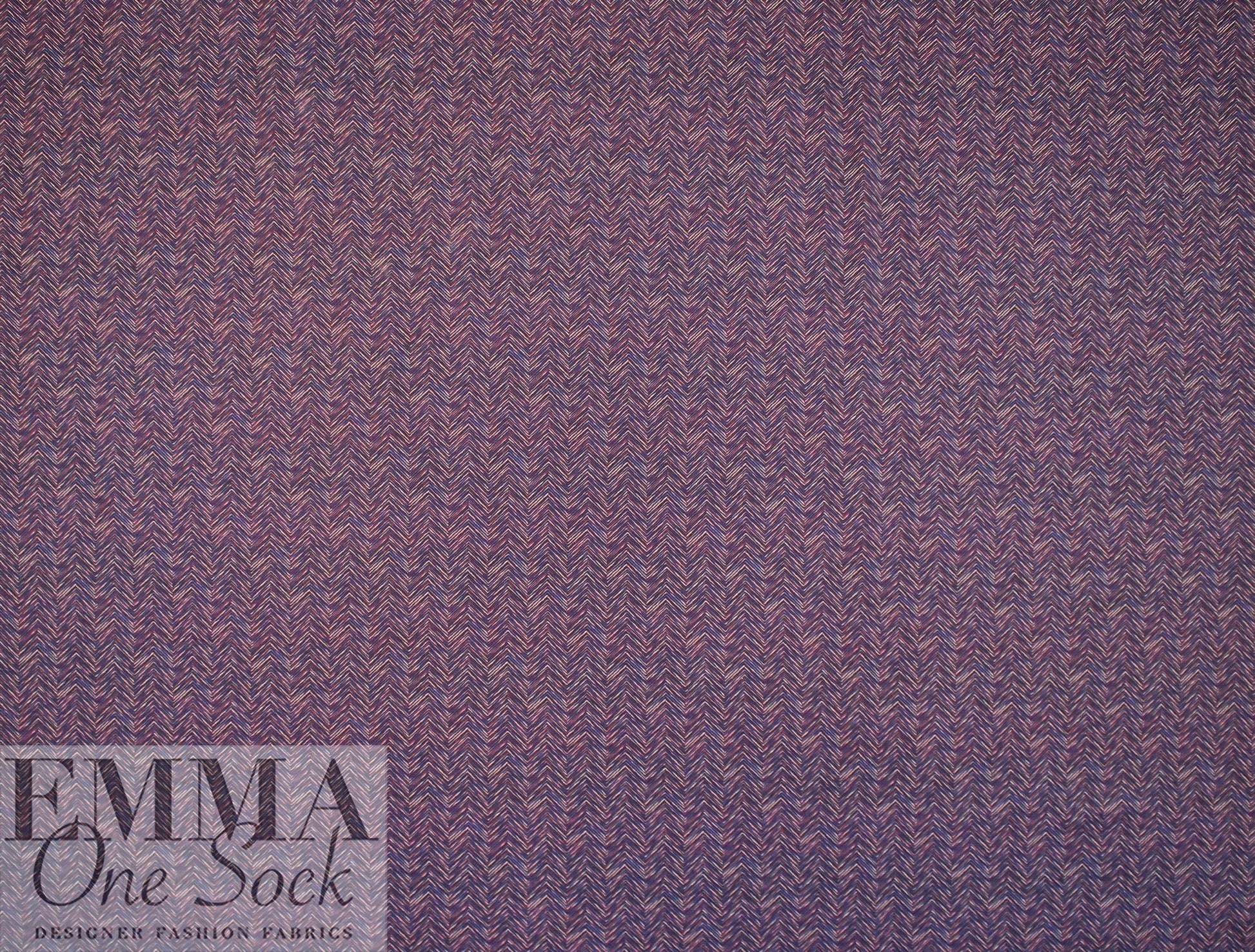 P.Smith Italian raisin/indigo chevron cotton shirting 1.875 yds