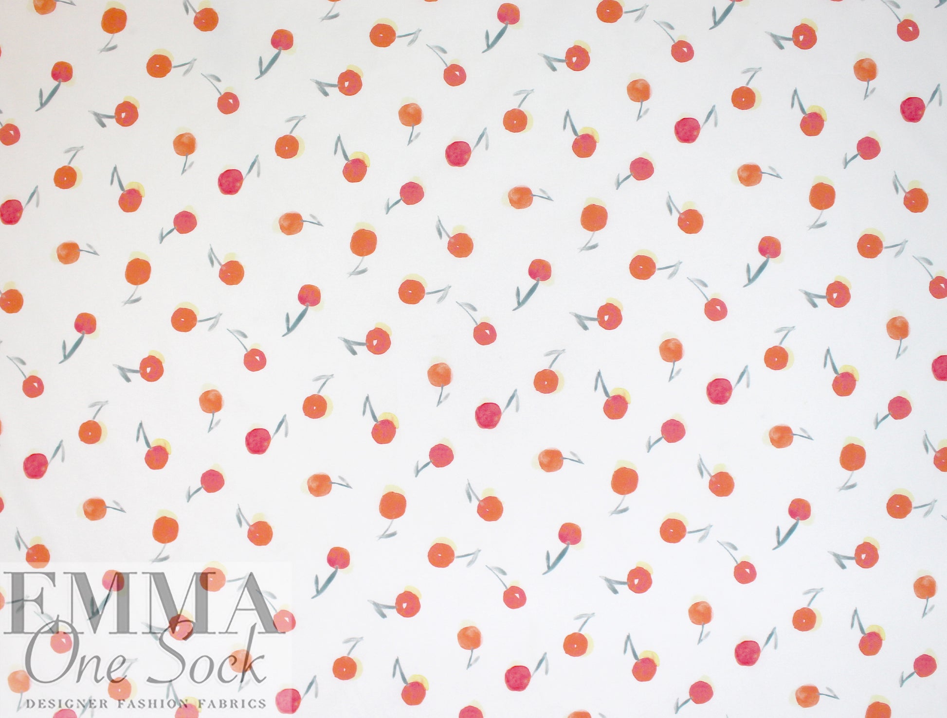 Italian B0npoint 'cherry picked' cotton shirting  1.375 yd