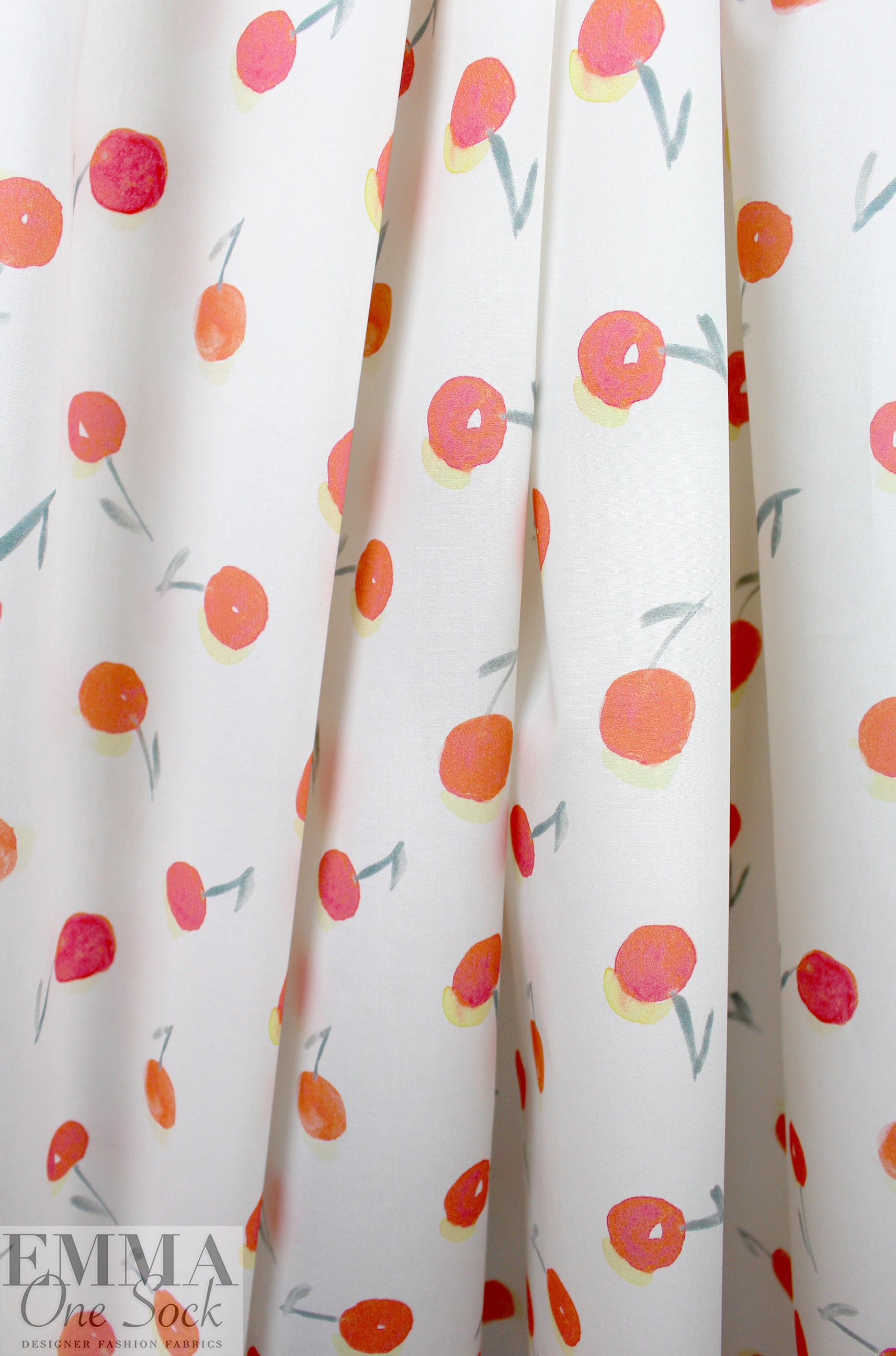 Italian B0npoint 'cherry picked' cotton shirting  1.375 yd