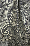 Italian cotton shirt/dress weight woven - scrollwork 1.5 yds
