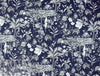 Italian 'Eden etching' cotton shirting - midnight .5 yds