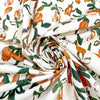 Italian 'painted roses' cotton shirting woven 1.875 yd