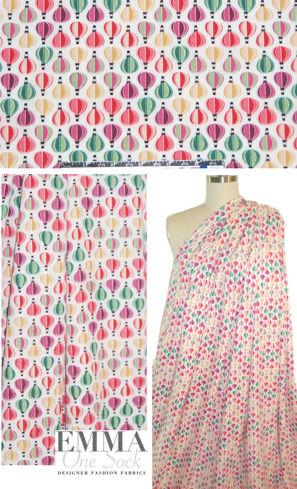 balloon ride cotton lightweight woven