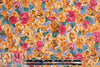 Liberty-esque cotton lawn - spice/pink/mint flowers 1.375 yd