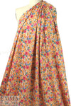 Liberty-esque cotton lawn - spice/pink/mint flowers