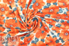 lightweight cotton poplin woven - coral blossoms