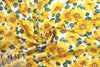 lightweight cotton poplin woven - yellow blossoms 1.875 yd
