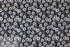 'field of flowers' cotton poplin - midnight .75 yds