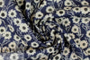 'field of flowers' cotton poplin - midnight .75 yds