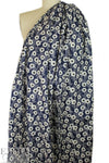 'field of flowers' cotton poplin - midnight .875 yds