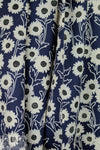 'field of flowers' cotton poplin - midnight .75 yds