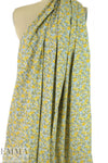 lightweight cotton poplin woven - little yellow/blue 1.5 yds