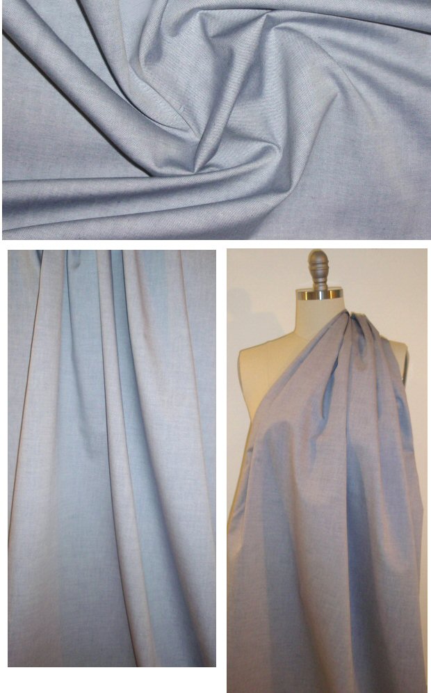Oxford cloth cotton shirting - navy 1.75 yd