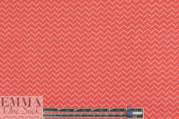 NY designer cherry houndstooth stretch cotton lawn