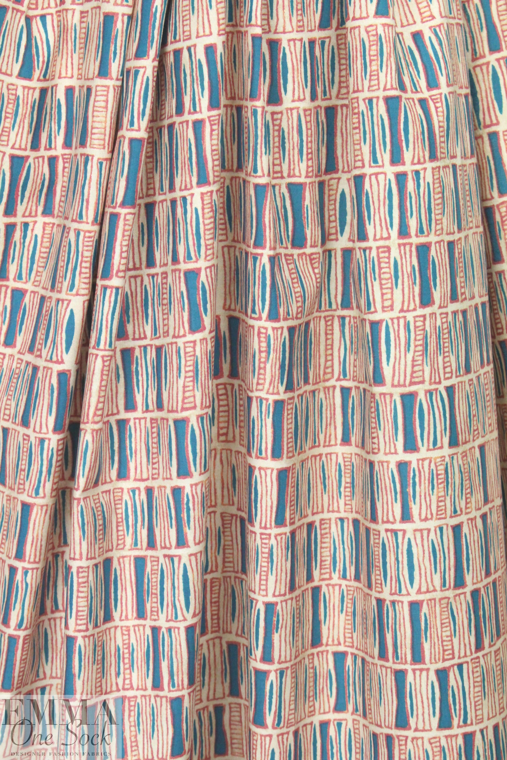 NY designer 'book shelf' pima cotton shirting