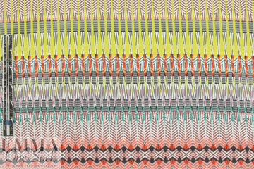 CA designer 'sticks and stripes' graphic cotton lawn 1.375 yd