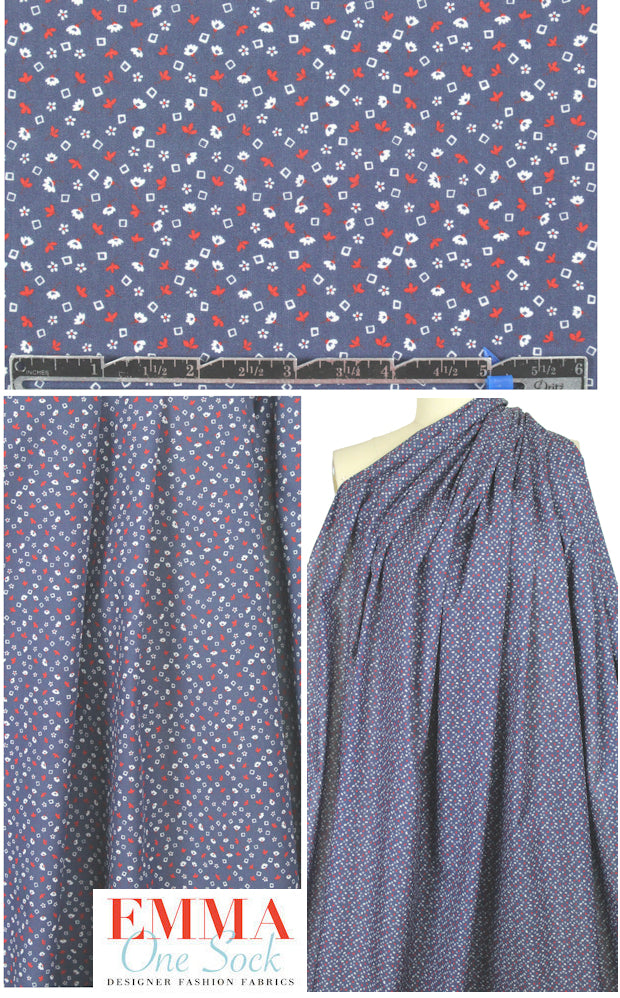 Ar@ks teeny graphic floral cotton poplin