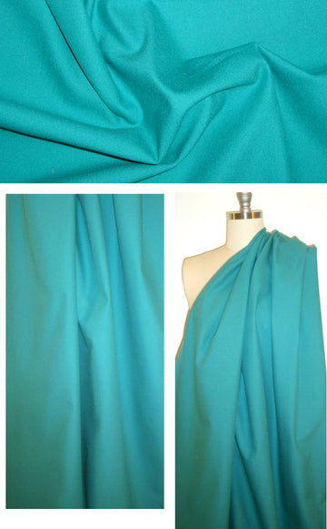 Caffeine 4-way stretch cotton twill - teal