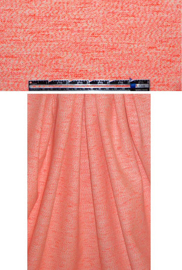 famous designer neon tweed cotton suiting 1.33 yd