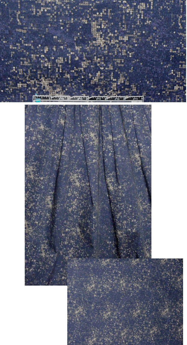 Sun0 'digital world' abstract stretch cotton shirting