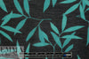Caroline C0nstas 'leaf silhouette' cotton voile - black/teal