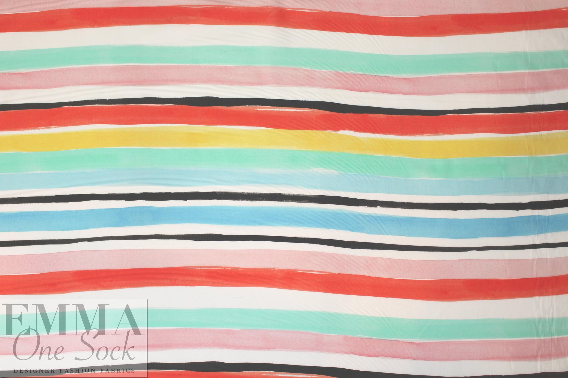 Caroline C0nstas colorful stripes cotton stretch shirting 1.625 yd
