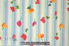 Caroline C0nstas flowers on stripes cotton stretch shirting
