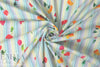 Caroline C0nstas flowers on stripes cotton stretch shirting